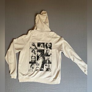 Taylor Swift The Eras Tour Hoodie Beige Pullover Concert Merch XSmall Swifties